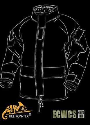 Куртка дощовик helikon-tex® ecwcs parka gen ii - h2o proof - digital woodland xl