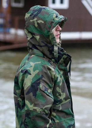 Куртка дощовик helikon-tex® ecwcs parka gen ii - h2o proof - us woodland l8 фото