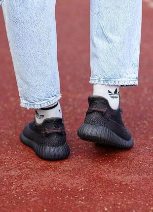 Мужские кроссовки adidas yeezy boost 350 v2 black reflective 41-42-444 фото