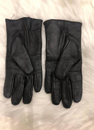 Шкіряні рукавички кожаные перчатки женские жіночі2 фото