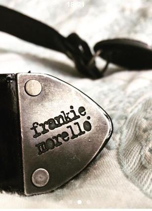 Шкіряний ремінь frankie morello (італія)3 фото