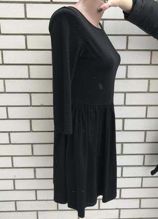 Чёрное платье,хлопок- трикотаж, asos2 фото
