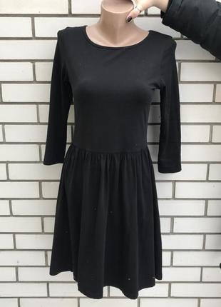Чёрное платье,хлопок- трикотаж, asos3 фото