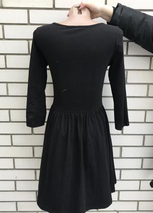 Чёрное платье,хлопок- трикотаж, asos4 фото
