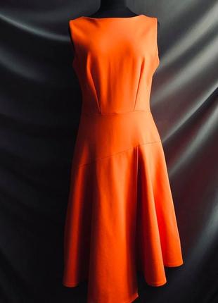 Оранжевое платье closet london. размер м3 фото