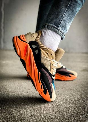 Кроссовки adidas yeezy boost 700 v2 orange beige black blue