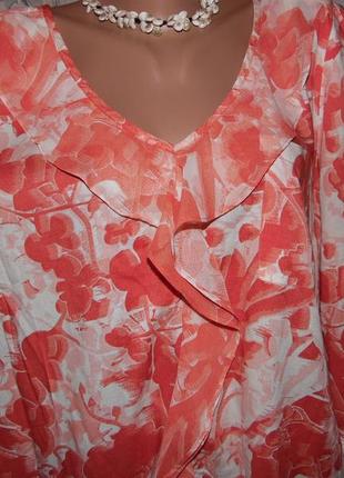 А яка краса!!! яскрава блуза на королівські форми р-52-542 фото