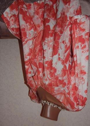 А яка краса!!! яскрава блуза на королівські форми р-52-543 фото