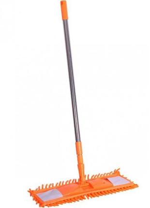 Швабра для пола шенилл 122см, насадка 41*13см knz