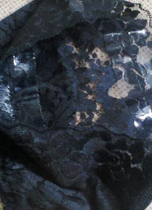 Роскошные черные чулки с лайкрой panna olivia р. 3/4 (м/l) 20 den италия5 фото