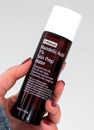 Тонер с миндальной кислотой by wishtrend mandelic acid 5% skin prep water 120 мл3 фото