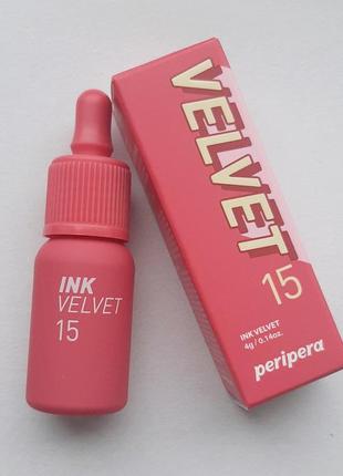 Peripera new ink the velvet матовий тінт для губ 15 beauty peak rose3 фото