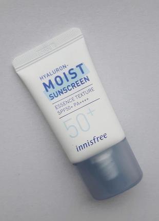 Солнцезащитный крем innisfree hyaluron moist sunscreen spf50+ pa++++ увлажняющий