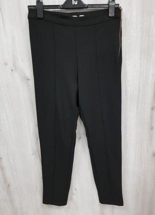 Черные облегающие брюки с молнией сбоку h&m 12.l5 фото