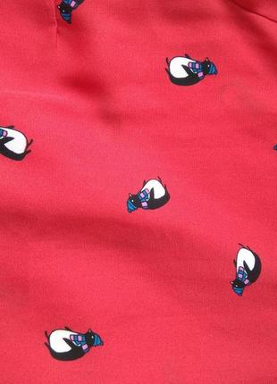 Симпатичная яркая блуза в пингвины george р.185 фото