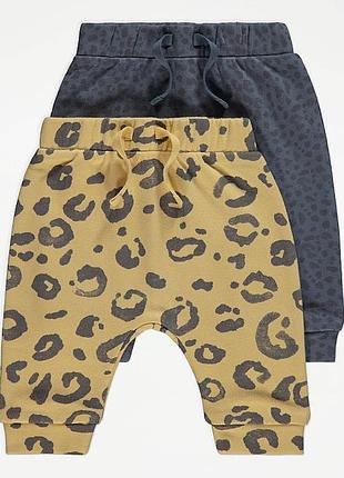 Штанці zip-up george (трьохнитка) на 9-12, 12-18 місяців