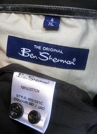 Ben sherman(оригинал) стильная шоколадная рубашка4 фото