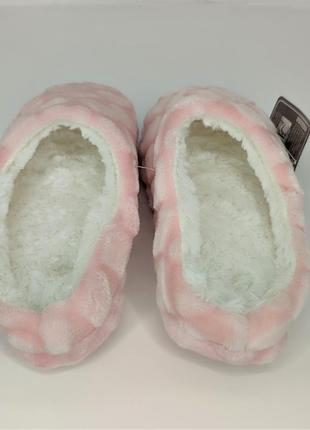 Комнатные женские тапочки с мехом indoor shoes светло-розовые 38-393 фото