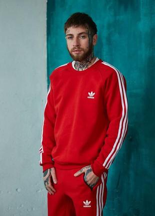 ❄️теплый костюм adidas: свитшот-штаны❄️