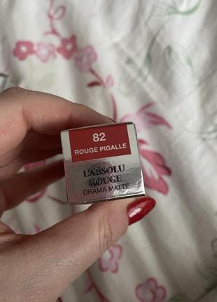 Помада lancôme l’absolue rouge cream2 фото