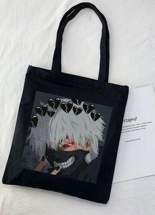 Аниме-сумка шоппер в японском стиле харадзюку1 фото