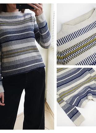 Світер в полоску шерстяний