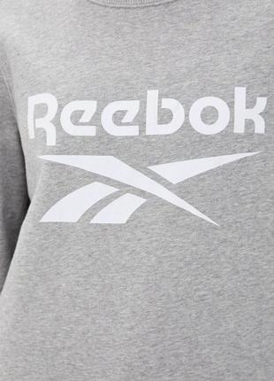 Свитшот reebok, свитшот ri bl french terry crew, серый свитшот reebok3 фото