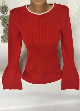 Шикарный свитер вермишель с красивым рукавчиком