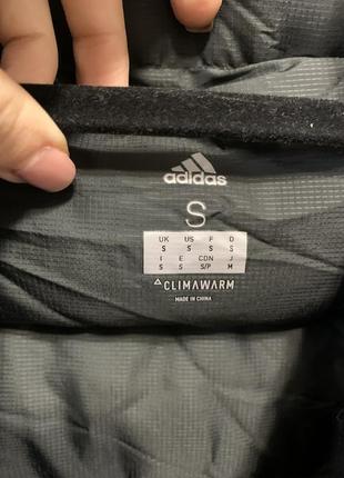 Зимняя куртка оригинал adidas s парка пальто черная пуховик курточка с с капюшоном дутая10 фото
