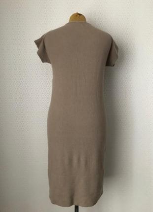 Теплое (шерсть ангора) вязаное платье благородного цвета от benetton, размер  l3 фото