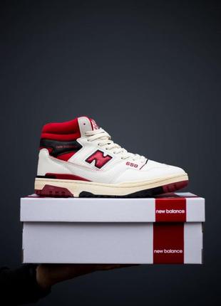 Мужские кроссовки new balance 650 white red 40-41-42-43-44-45