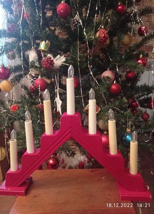 Свічник з led лампочки 595