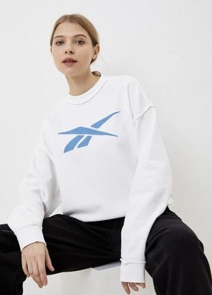 Свитшот reebok, свитшот myt crew reebok, белый свитшот