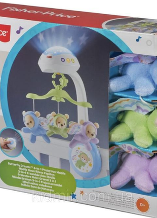 Мобиль музыкальный мобіль на ліжечко fisher price 3 в 1 с пультом управления7 фото