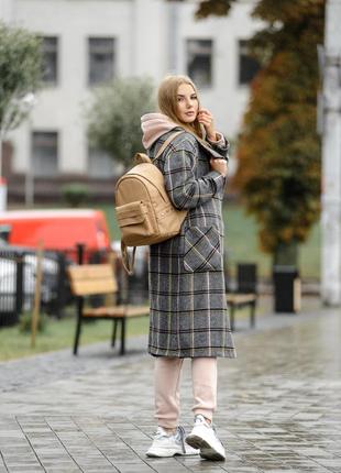 Женский рюкзак бежевый