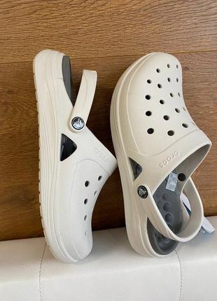 Шльопанці сабо крокси crocs Supposed reviva clog білі оригінал