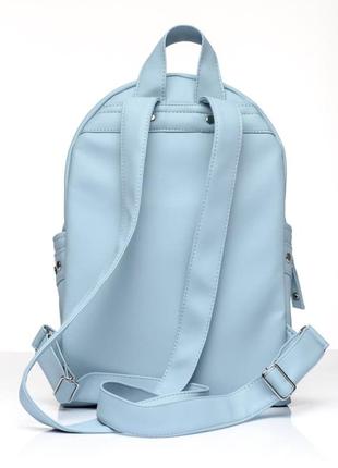 Жіночий рюкзак блакитний5 фото
