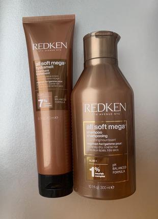 Redken шампунь+незмивний догляд для живлення і пом'якшення сухого й ламкого волосся redken