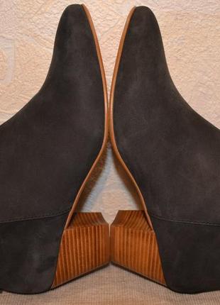 38,5-39 "kiomi" италия оригинал! натуральная кожа, стильные комфортные ботинки ботильоны4 фото