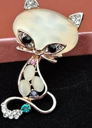 Брошь кот,символ 2023р