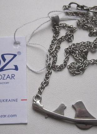 Серебряная цепочка с подвеской, серебряное колье, серебро 925, украина