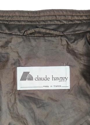 Claude havrey paris винтажный женский бежевый тренч, плащ8 фото