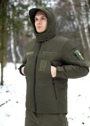 Куртка тактична чоловіча військова хакі зимова5 фото