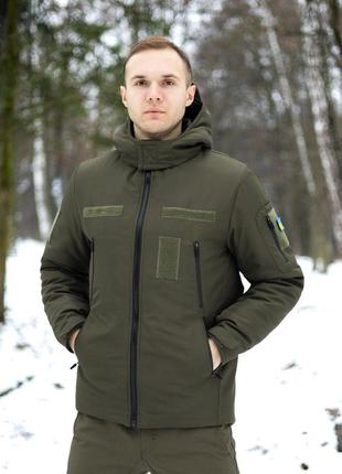 Куртка тактична чоловіча військова хакі зимова2 фото