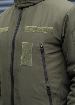 Куртка тактична чоловіча військова хакі зимова8 фото