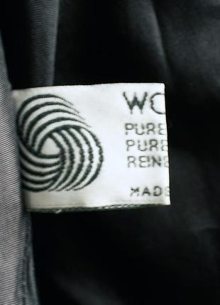 Luba paris винтажное люксовое шерстяное черное пальто демисезонное (made in france)9 фото