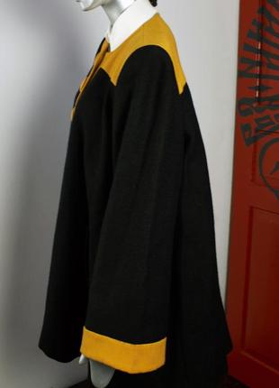 Luba paris винтажное люксовое шерстяное черное пальто демисезонное (made in france)3 фото