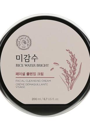 Очищающий крем с рисовой водой the face shop rice water bright cleansing cream 200 мл