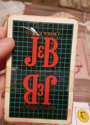 Игральные карты j&b scotch whisky раритет, колода 50 карт3 фото