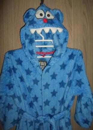 Халат флисовый на 5-6 лет